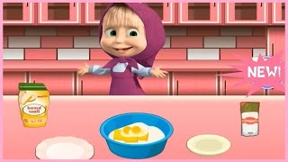 Watch amp Learn with Masha and the Bear Cooking Chocolate Cookies Movie Episode [upl. by Retsae57]