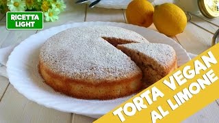 Torta vegan LIGHT al limone 165 calorie a fetta [upl. by Cohen]