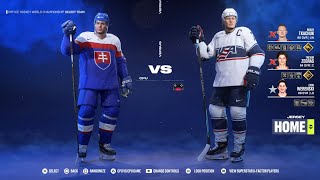 NHL 24 IIHF Tournament USA Vs Slovakia group stage 4k ultra hd PS5 [upl. by Aroled]