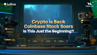 CoinBase Stock COIN Soar 40 past 315 Crypto is back and alive [upl. by Anaugahs]