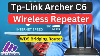 Tp Link Archer C6  How To Use Tp Link Router As A Wireless Repeater [upl. by Oecam214]