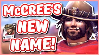 Overwatch  McCREES NEW NAME quotCOLE CASSIDYquot [upl. by Reede216]