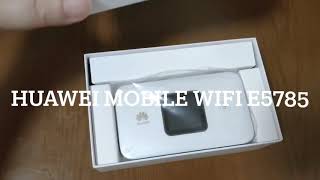 HUAWEI Mobile WiFi E5785 開封レビュー amp 楽天回線をiPhone12で速度検証 [upl. by Yelad]