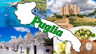 🏰🍞 La PUGLIA  Le Regioni dItalia  Geografia 📚🌍 [upl. by Larok]