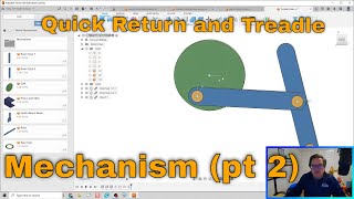 Quick Return Treadle Mechanism  Autodesk Fusion 360 [upl. by Eralcyram]