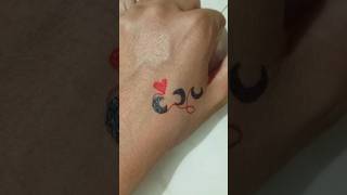 Temporary tattoo❤shortvideo tattoo tattooideas [upl. by Adlare]