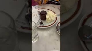 Trying the Infamous Chocolate Sacher Torte at Cafe Sacher Wien in Vienna austria dessert cake [upl. by Ary]