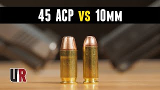 HeadtoHead 45 ACP vs 10mm For Self Defense [upl. by Reseta585]