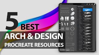 5 Procreate Resources for Architects amp Designers  Free Brushes Stamps Color Swatches Canvases [upl. by Ecidnacal520]