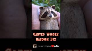 Carved Wooden Racoon Box shorts [upl. by Onateag]