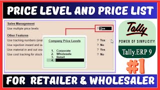 Multiple Price Levels in Tally ERP 9 in Hindi  Company Price Levels and Price List in Tally Erp [upl. by Anivad260]