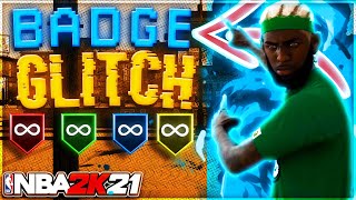 NEW NBA 2K21 CURRENT GEN MAXED BADGE GLITCH AFTER PATCH 5 HOW TO GET UNLIMITED BADGES FAST 2K21 [upl. by Dixil218]