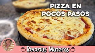 Pizza casera MASA Y SALSA FÁCILES ✅🥳 [upl. by Gerson]