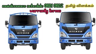 EICHER PRO 2050 OR EICHER PRO 2055 MAINTENANCE SCHEDULE OBD1 ampOBD2 AND WARRANTY TERMS [upl. by Rysler]