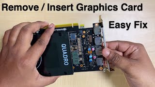 How to remove  insert Graphics card into CPU [upl. by Dessma287]