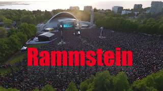 Rammstein HD Live in Tallinn 2017 from sky [upl. by Lina]