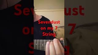 Sevendust  quotPraisequot chorus cover riff [upl. by Rabassa954]