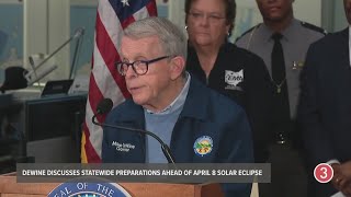 Ohio Gov Mike DeWine says National Guard will be ready if needed for April 8 solar eclipse [upl. by Emse717]