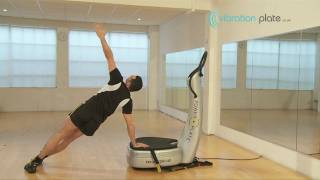 Vibration Plate Exercises  Push Up with Side Plank [upl. by Narmak525]