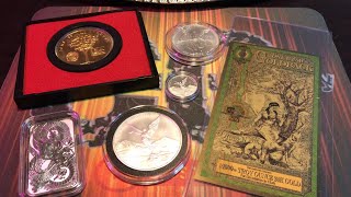 Unboxing From Patriot Stacker  Libertads Dragon Bar GoldBack and A GAW Win [upl. by Ailhat]