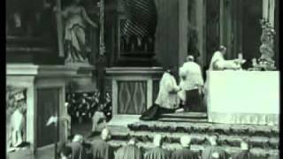 Pius XII  Sancta Missa in Basilica Romana Anno Domini 1942 [upl. by Enelram]