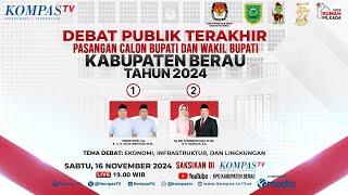 LIVE  Debat Calon Bupati dan Wakil Bupati Kabupaten Berau 2024 [upl. by Arty]