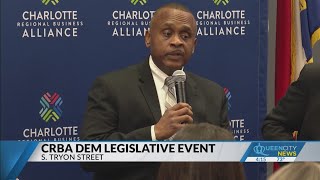 NC Democratic leaders discuss infrastructure at Charlotte event [upl. by Elleirbag]