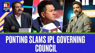 Punjab Kings Head Coach Ricky Ponting Slams IPL For Scheduling Auction During 1st BGT Test [upl. by Dotti]