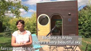 Tiny portable prefab cube shelters in medieval French town [upl. by Saphra]