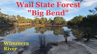 Free Camping on the Wimmera River at Big Bend Wail State Forest Dimboola Victoria Australia [upl. by Dimitri108]