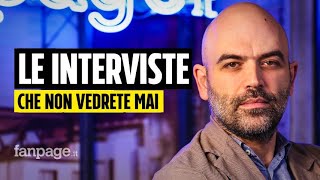 Roberto Saviano racconta il suo programma cancellato dalla Rai quotEcco cosa non vi faranno vederequot [upl. by Eycats]