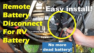 Wireless Remote RV Battery Disconnect Switch [upl. by Emmer373]