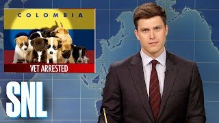 Weekend Update on Vet Who Smuggled Heroin in Puppies  SNL [upl. by Esma746]