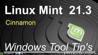 Linux Mint 213  Cinnamon  Windows Settings Tool Tips [upl. by Noryv]