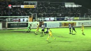 HIGHLIGHTS  Bath City 22 AFC Wimbledon 25111 [upl. by Matilda]