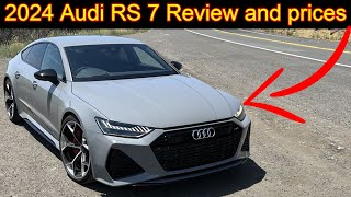 New 2024 Audi RS7 review and prices  Audi car review [upl. by Ynattir191]