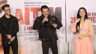 Part 2  Antim Trailer Launch  Salman Khan Mahima Makwana Aayush Sharmaravi Basrur [upl. by Atlante]