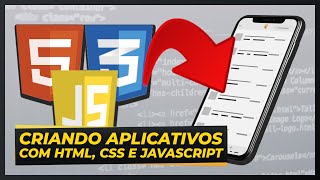 CRIANDO APPS c HTML CSS e JAVASCRIPT [upl. by Jeniece]