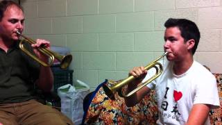 Learning how to play quotReveillequot on the Bugle [upl. by Aliwt]