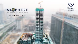 Explore Landmark Living Diamond Towers November 2024 Update [upl. by Noislla]