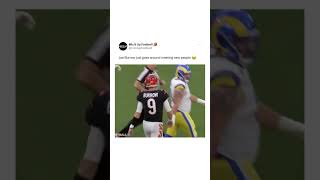 Joe Burrow seems like the nicest person to ever exist 😂 football shorts [upl. by Fabiano934]