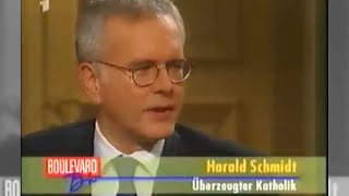 HARALD SCHMIDT bei Boulevard Bio Talk Show 😂 quotDie katholische Kirche ist das Witzbild Nr 1quot [upl. by Yecad124]