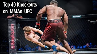 Top 50 Knockouts on MMAs  most amazing KO [upl. by Mercedes257]