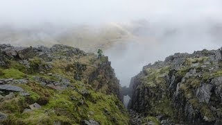 Custs Gully Great End amp Scafell Pike Lake District  17 November 2013 [upl. by Lramaj]