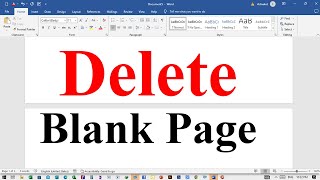 3 ways to delete unwanted blank page in Word  Delete page in word [upl. by Carlyle391]