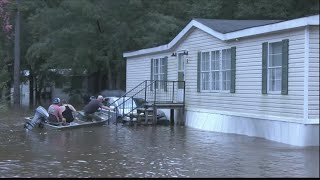 Tropical Storm Debby aftermath in Bulloch County [upl. by Ttenna]