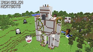 SURVIVAL IRON MAN HOUSE WITH 1000 NEXTBOTS in Minecraft Gameplay Coffin Meme [upl. by Norred]