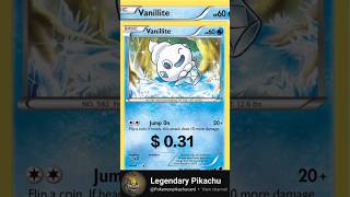 TOP RARE CARD VANILLITE POKEMON pokemon tcgshorts pokemoncards tcgpokemon pokemongo pokémon [upl. by Ximenes606]