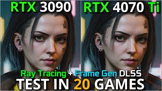 RTX 3090 vs RTX 4070 Ti  Test in 20 Games  1080p  1440p  4K  Ray Tracing  Frame Gen  2024 [upl. by Leima562]