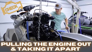 Pulling Out My BROKEN SeaDoo Engine amp Tearing it Down [upl. by Justine38]